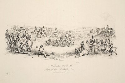 Waterloo, 2pm, Left of the British Line by George Jones